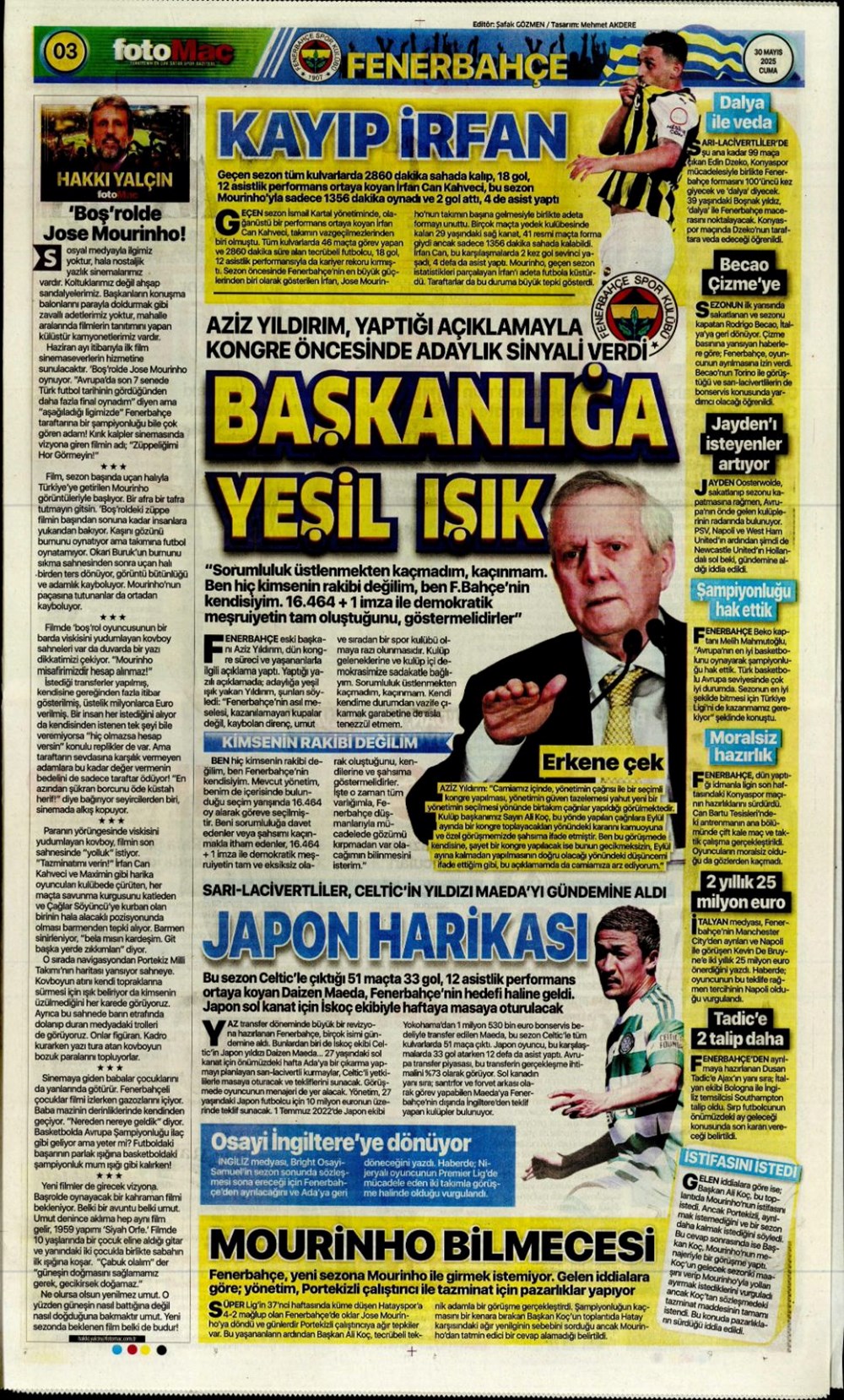 "İlkay sürprizi" (30 Mayıs 2025 spor manşetleri) - 7