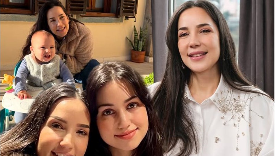 İpek Açar'dan kızı Aslı Gönül ve oğlu Ömer ile yeni kare