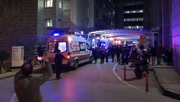 Görev başında şehit olan polis için tören