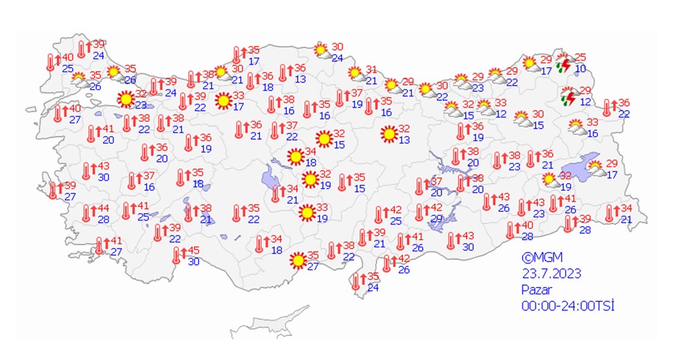 Kavurucu çöl sıcakları geri geliyor (5 günlük hava durumu) - 13