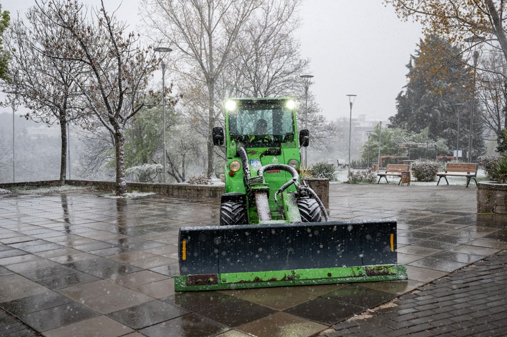 Ankara güne karla uyandı 74