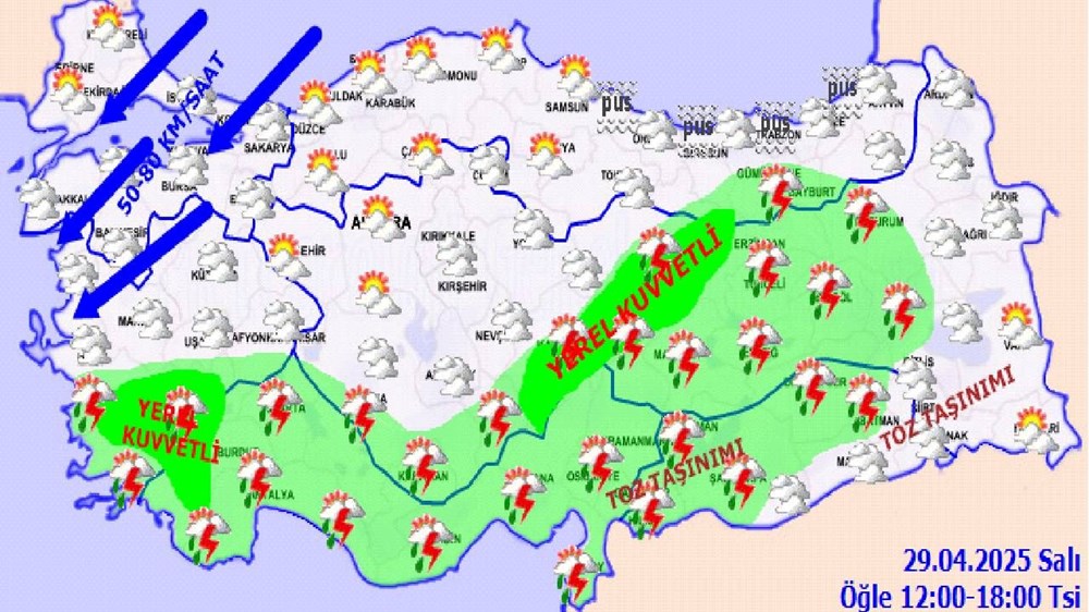 Meteoroloji'den birçok vilayet için sağanak yağış uyarısı: 29 Nisan hava durumu kestirimi 73 HRQVzbu7YEC2QCe6C05jEQ