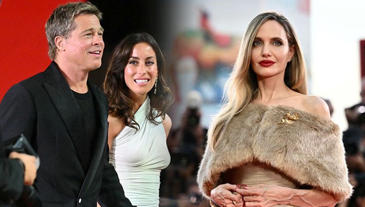 Brad Pitt yeni sevgilisiyle ilk kez kırmızı halıda: Elini bir an olsun bırakmadı!