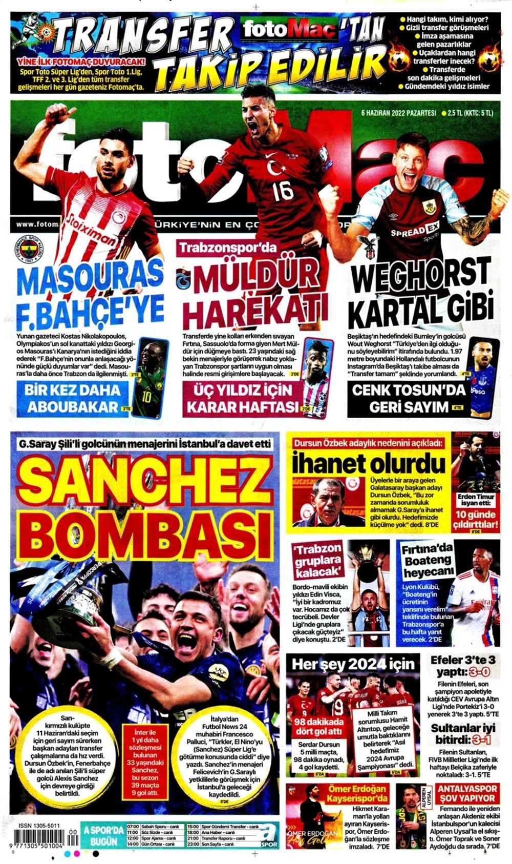 Günün spor manşetleri (6 Haziran 2022) - 29