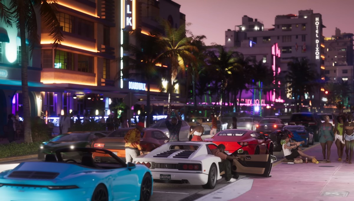 GTA 6'da popüler Vice City caddesinin 21 yıllık grafik değişimi GTA 6'da popüler Vice City caddesinin 21 yıllık grafik değişimi