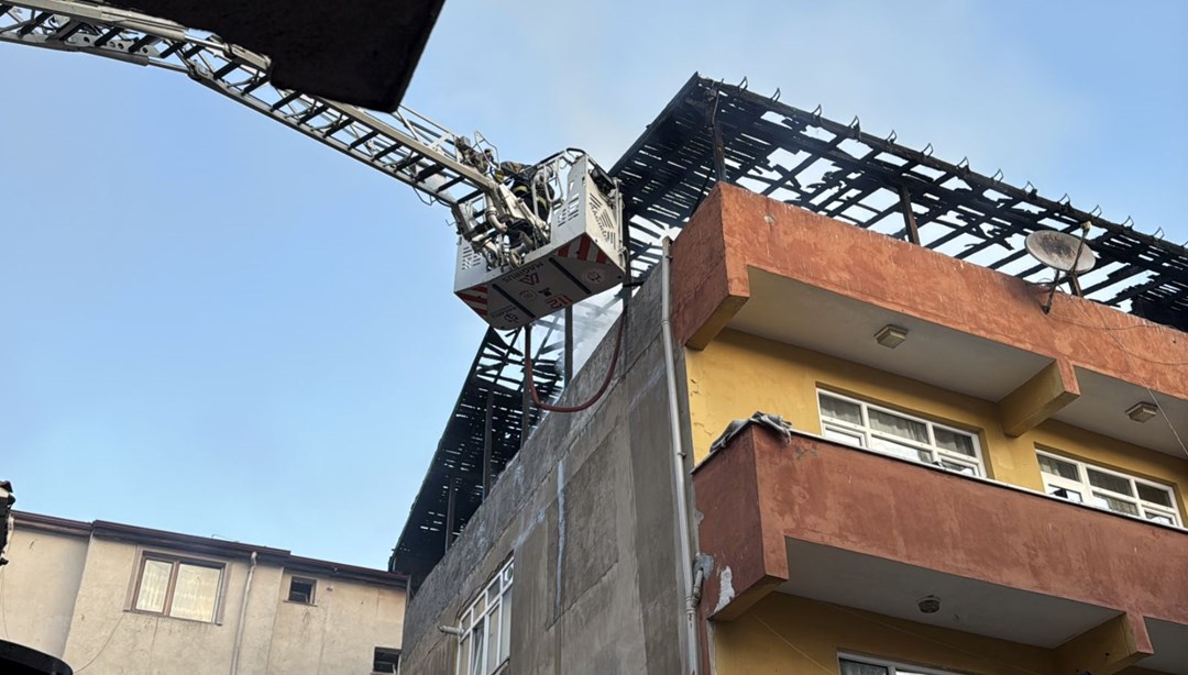 Kocaeli'de 3 katlı binada yangın