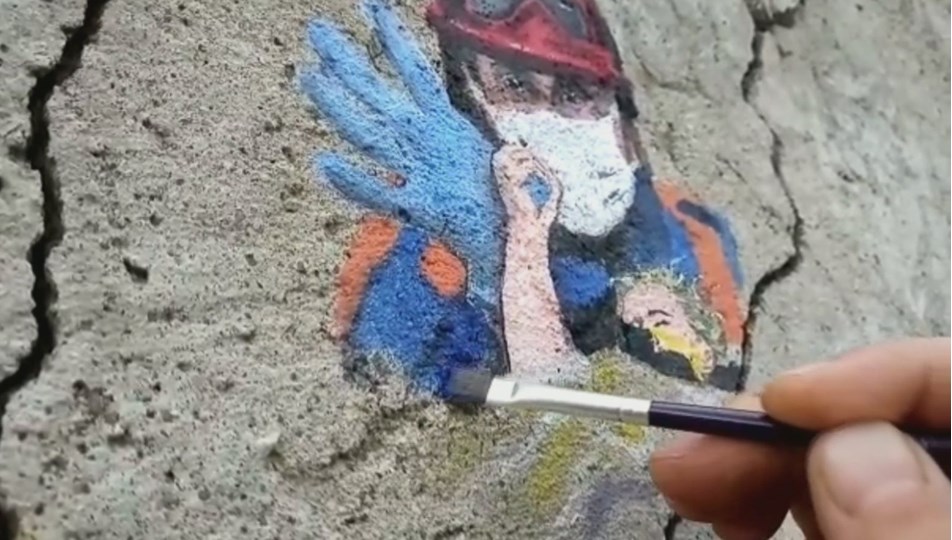 Çoban Ressam Minik Elifin Kurtarılma Anını Ölümsüzleştirdi