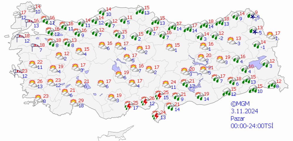 Soğuk hava ve kar geliyor: 7 il için sarı kodlu kar ve sağanak uyarısı! - 16