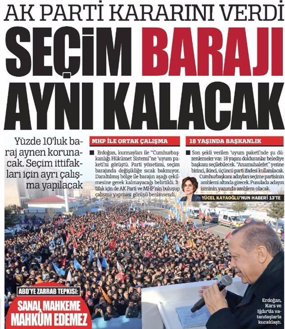 Günün gazete manşetleri - 03 Aralık 2017 - 1