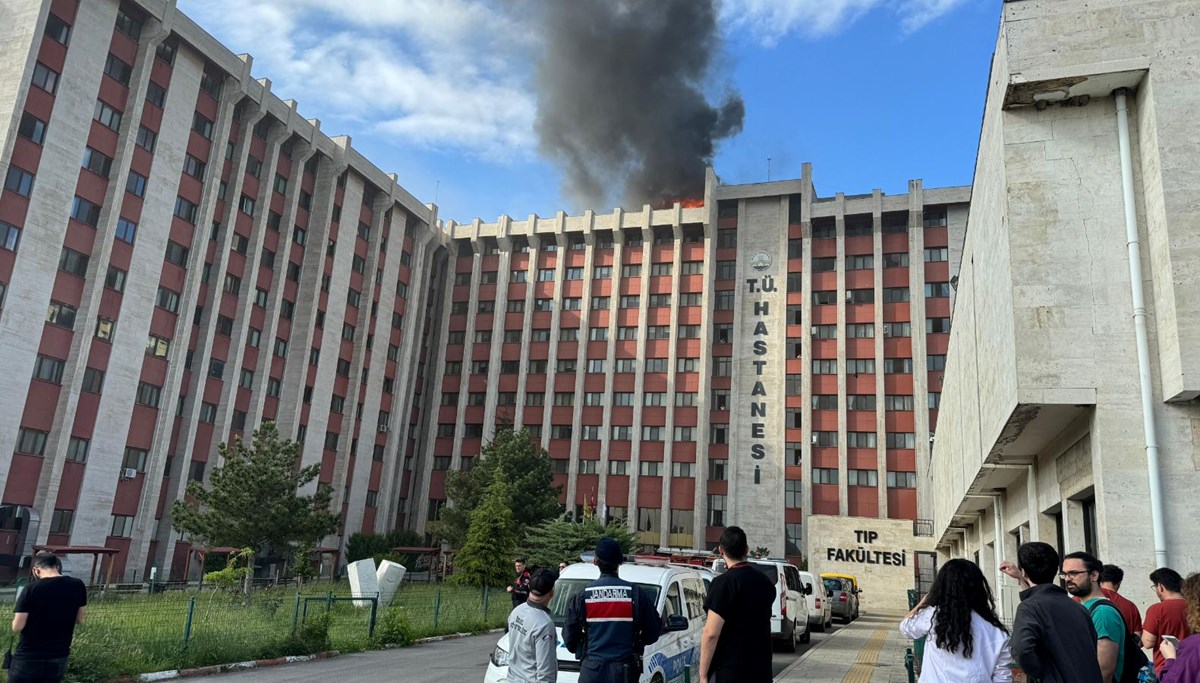 Trakya Üniversitesi Tıp Fakültesi Hastanesi’nde yangın