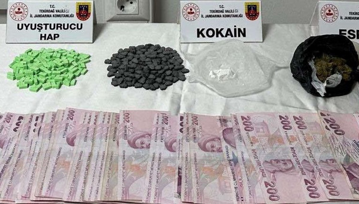Tekirdağ'da uyuşturucu operasyonu: 9 kişi yakalandı