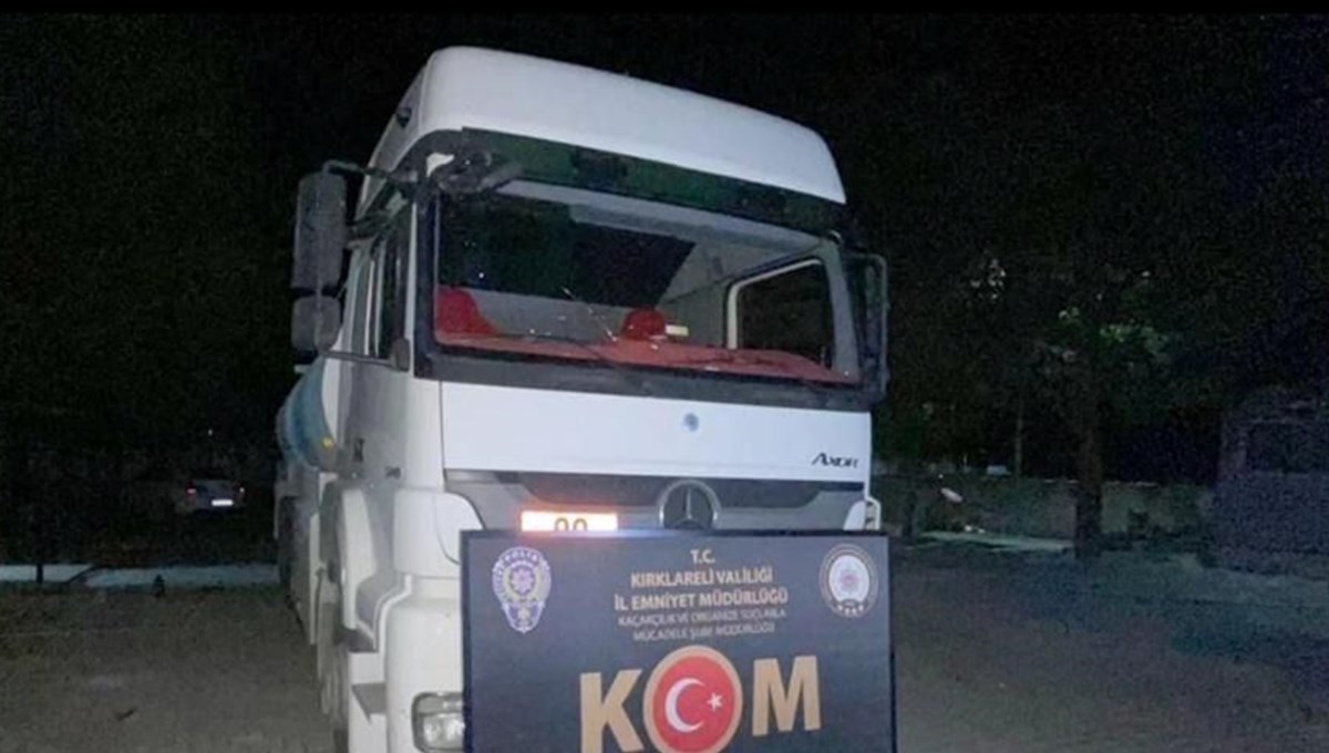 Kırklareli'nde 9 bin 600 litre karışımlı yakıt ele geçirildi