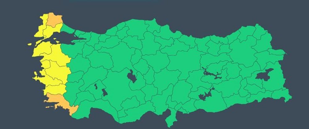 Meteorolojiden sarı ve turuncu kodlu şiddetli yağış uyarısı (İstanbul'a gök gürültülü sağanak yağış geliyor) - 4