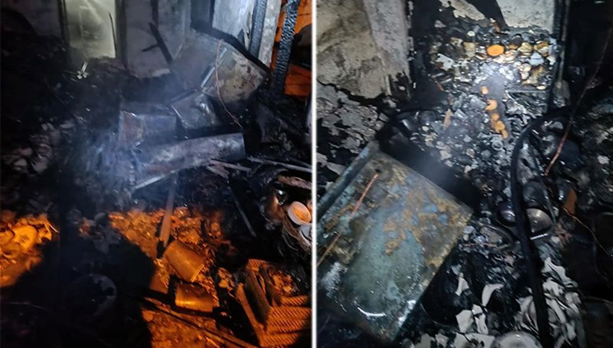 Reyhanlı’da bir ev kül oldu Reyhanlı’da bir ev kül oldu