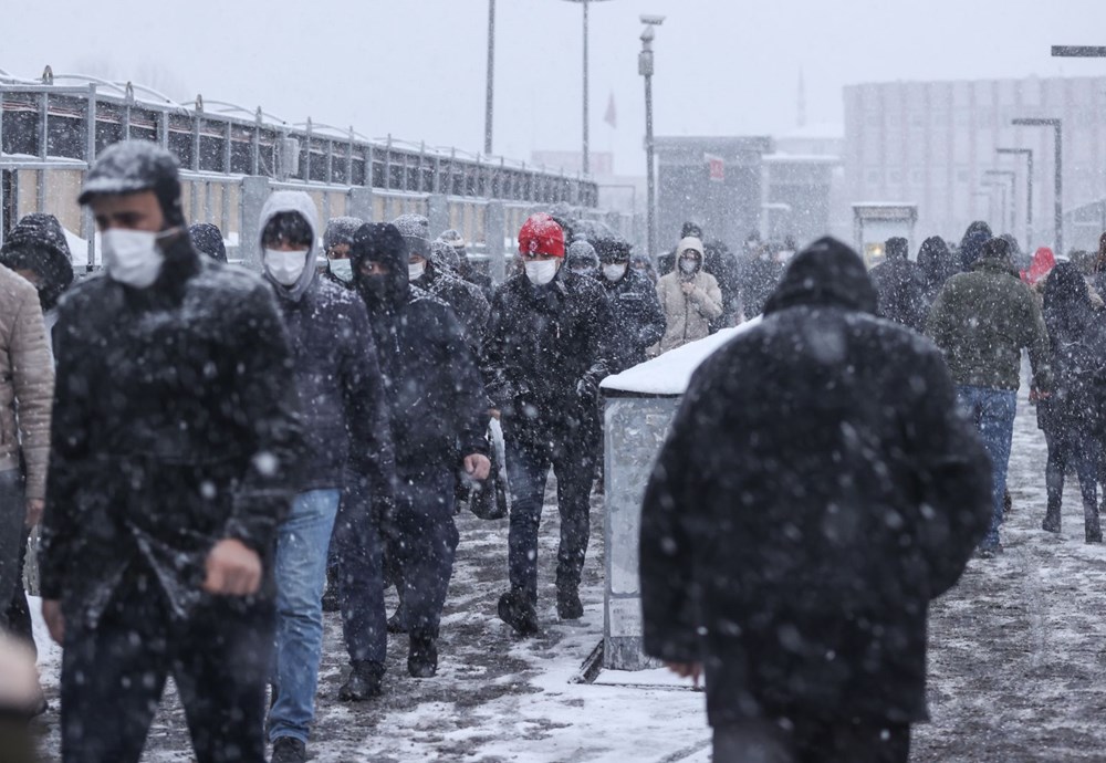 İstanbul'da kar yağışı yeniden etkisini artırdı - 3
