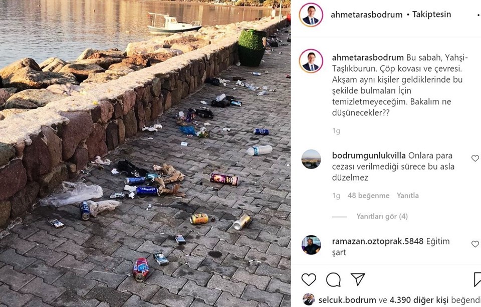 Bodrum Belediye Başkanı çılgına döndü; çöpleri toplatmadı - 2