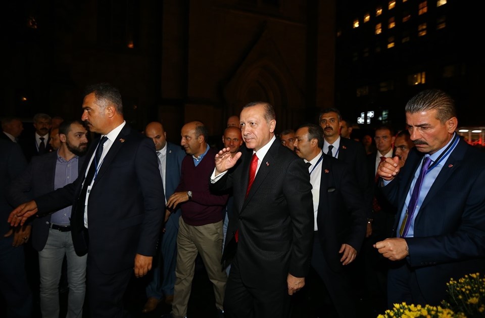 Cumhurbaşkanı Erdoğan Trump'ın ev sahipliğinde verilen resepsiyona katıldı - 2