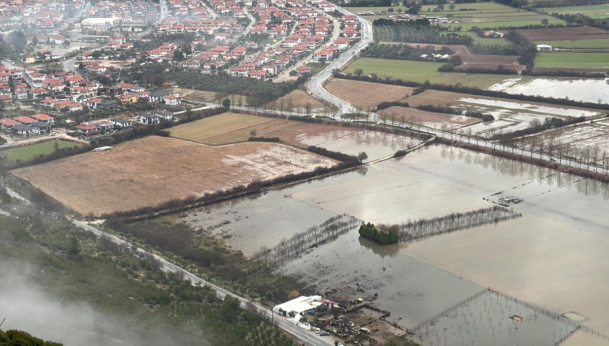 Muğla'da tarım arazileri su altında kaldı