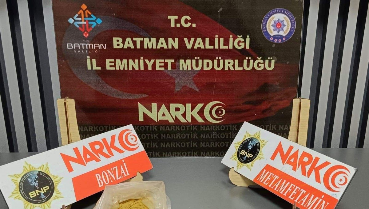 Batman’da üzerinde uyuşturucu madde bulunan kişi tutuklandı