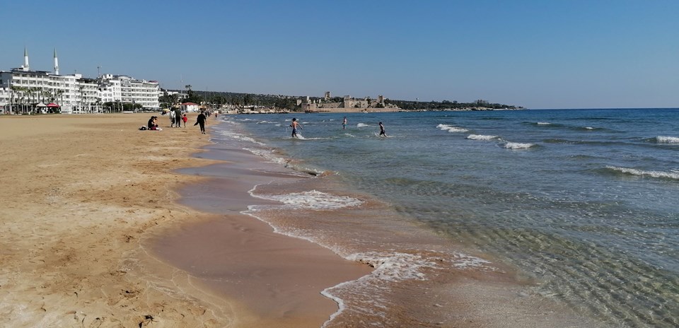 Mersin sahillerine çok sayıda ölü denizanası vurdu - 1