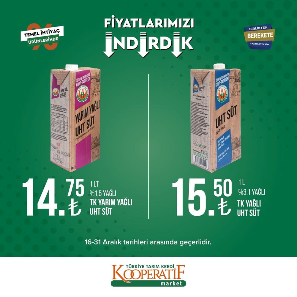Tarım Kredi Kooperatif Market yeni indirimli ürünler listesini yayınladı (16-31 Aralık güncel indirimli ürünler kataloğu) - 11