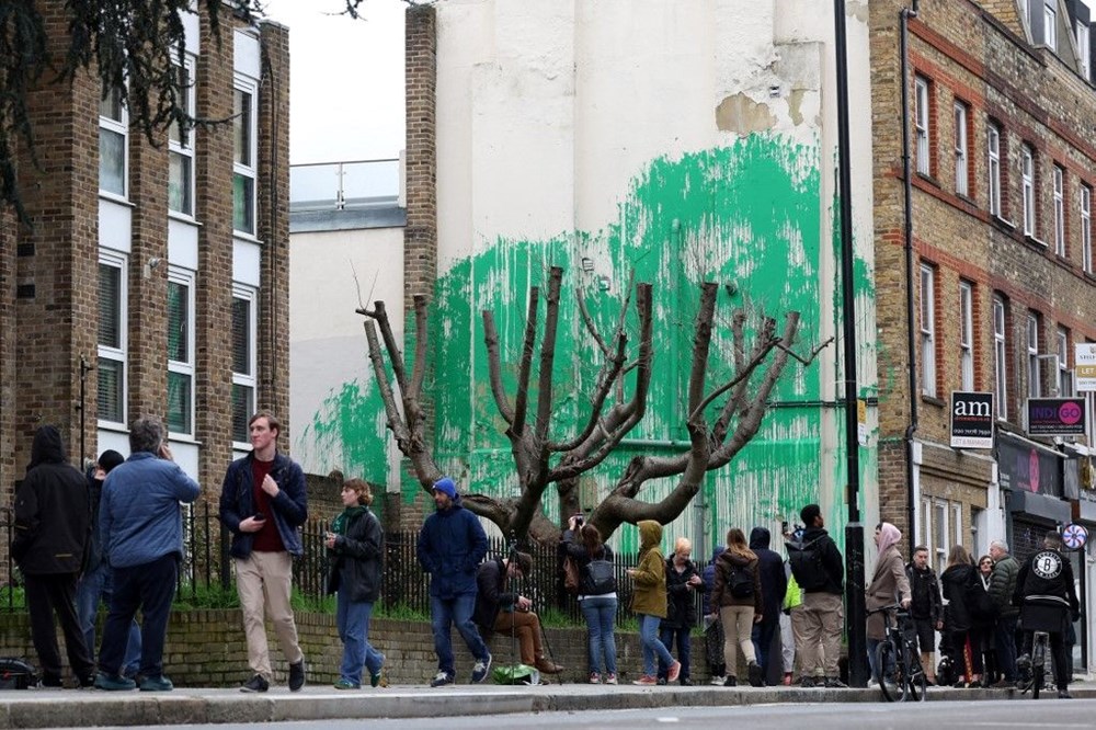 Gizemli sokak sanatçısı Banksy'nin yeni eseri ortaya çıktı - 4
