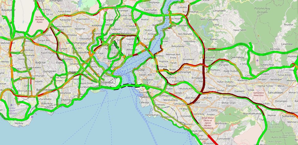 80 saatlik kısıtlama sonrası İstanbul'da trafik yoğunluğu - 1