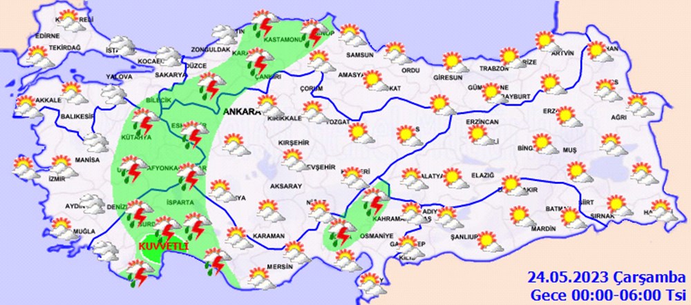 15 il için kuvvetli yağış ve fırtına uyarısı (Bugün hava nasıl olacak?) - 6