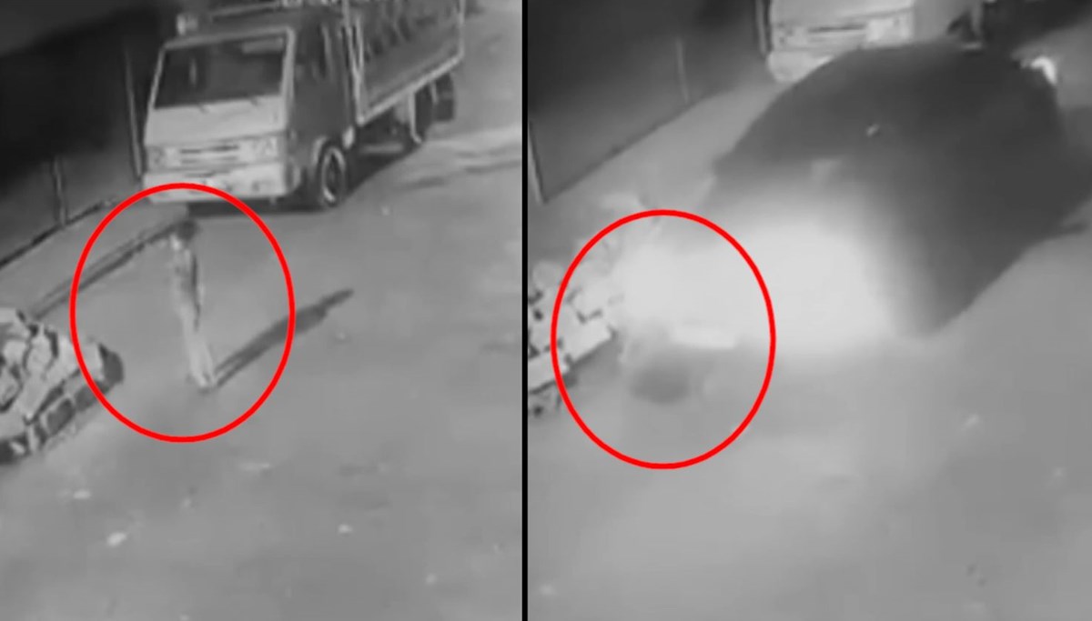 Sokakta oynayan çocuğa çarpıp kaçtı