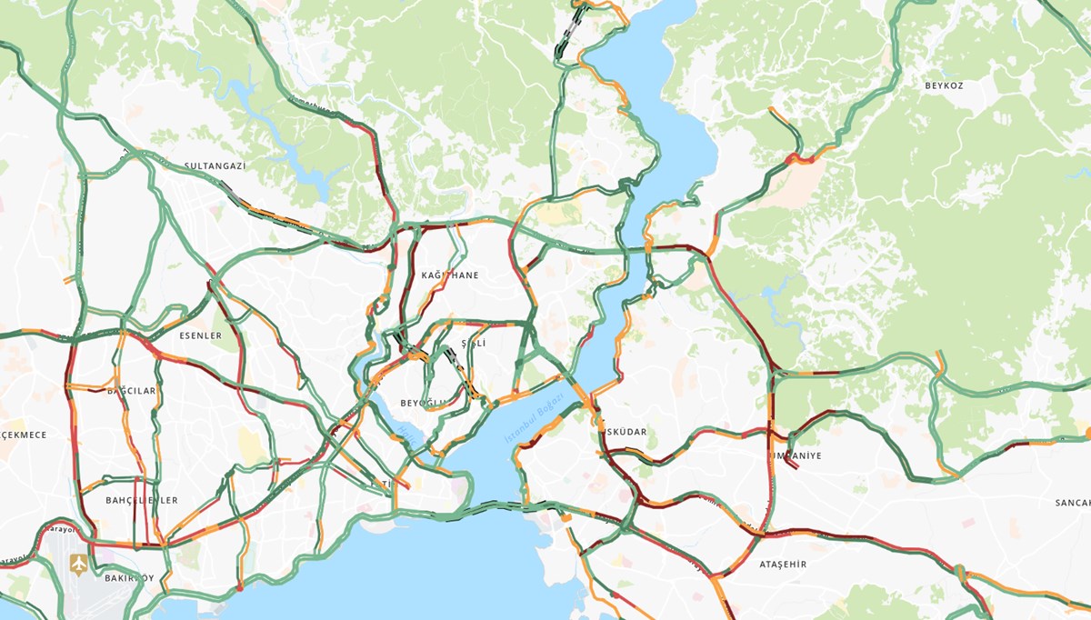 Haftanın ilk iş gününde trafik yoğunluğu: Yüzde 78'e çıktı!