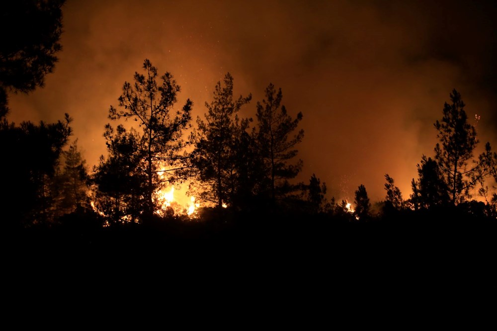Marmaris'te orman yangını: Alevlerle mücadelede 2. gün - 58