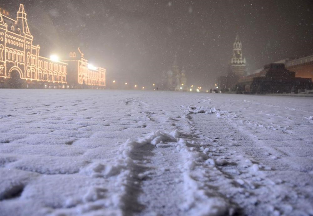 Снежная москва красивые фото