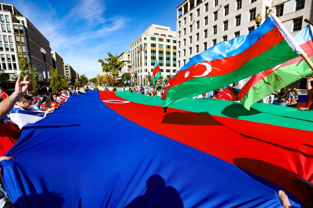 Beyaz Saray önünde Azerbaycan'a destek mitingi düzenlendi - 2