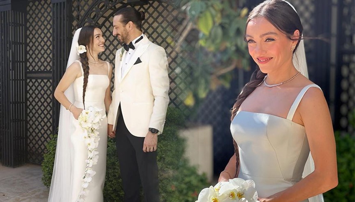 Oyuncu Merve Dizdar evlendi: İşte nikahtan ilk kareler