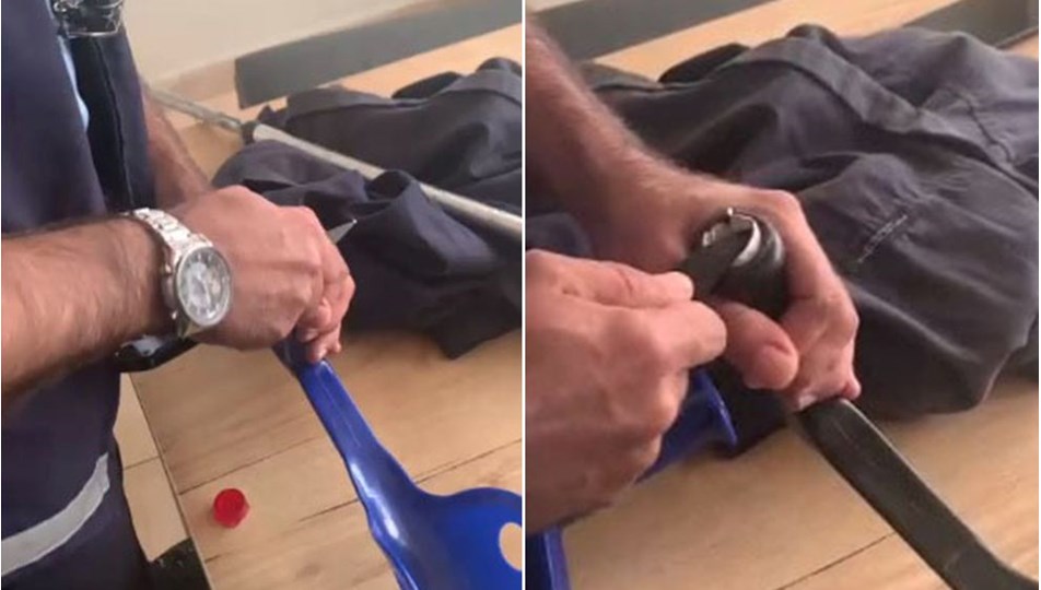 Sivas'ta dilencinin koltuk değneğinden 730 lira çıktı