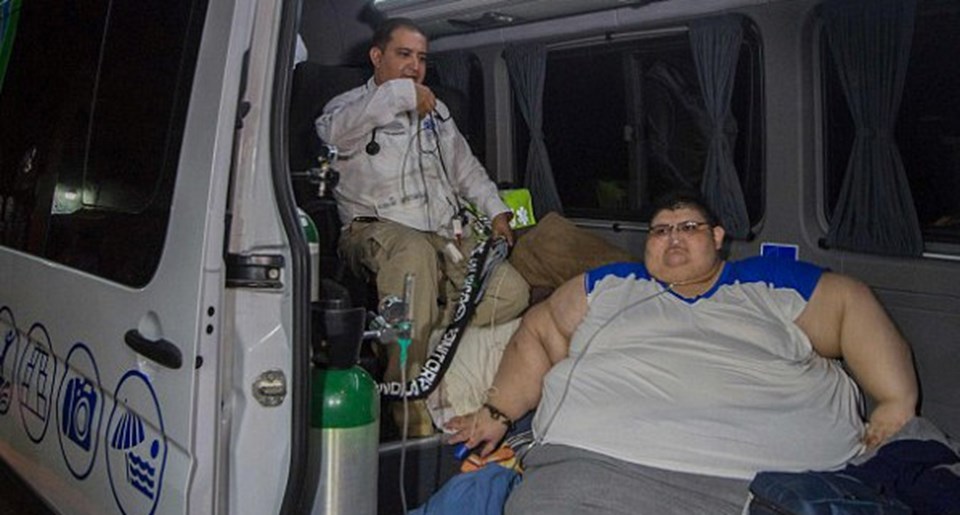 595 kilodan 420 kiloya indi (Juan Pedro Franko Salas ameliyata hazırlanıyor) - 1