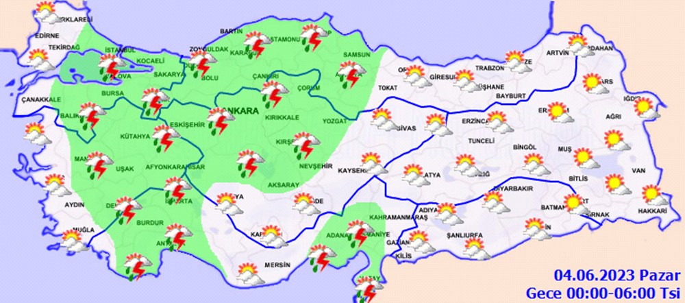 30 il sağanak uyarısı (Meteorolojiden 5 günlük rapor) - 7