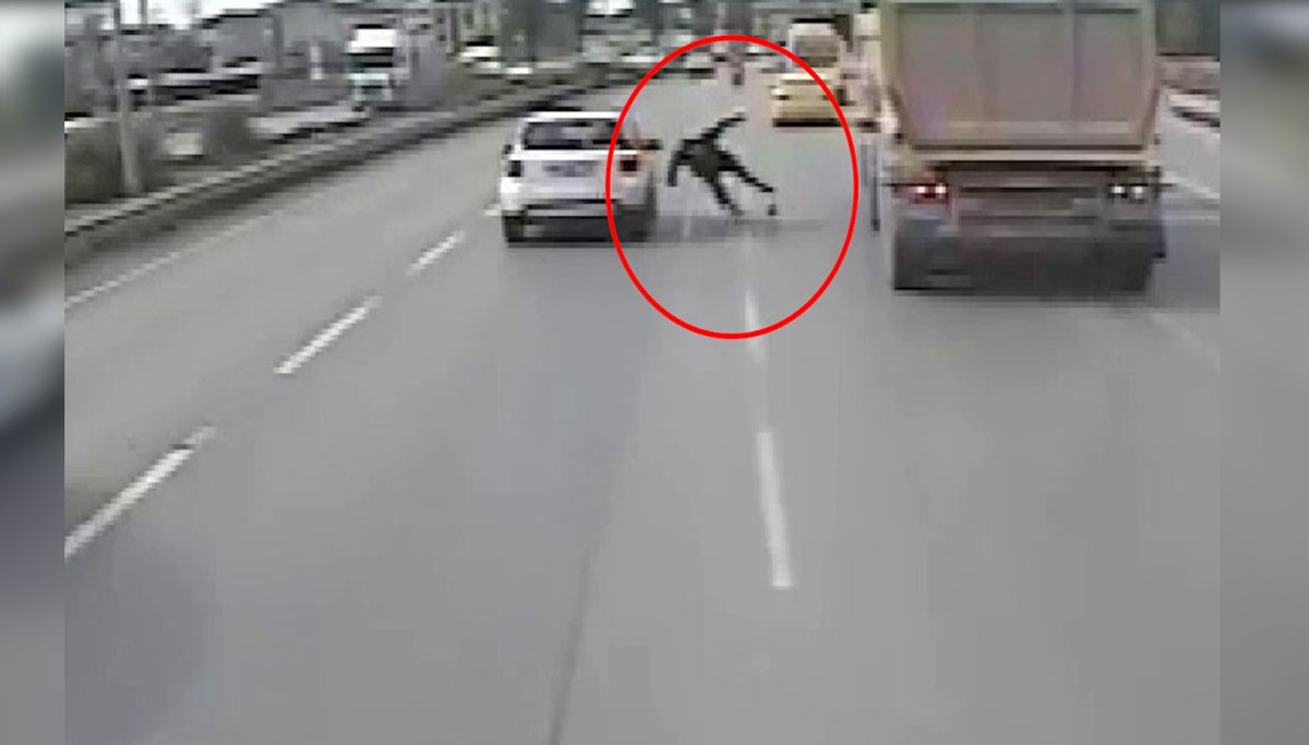 Otobanda korkutan kaza