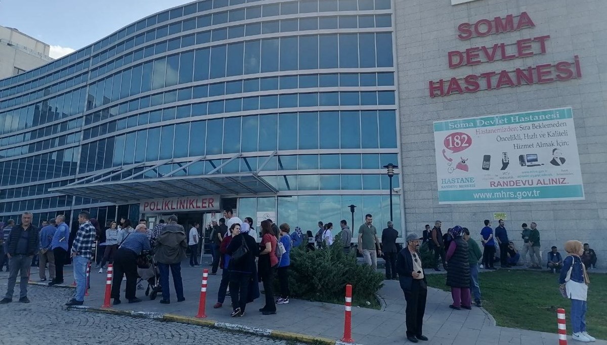 Soma Devlet Hastanesi'nde yangın