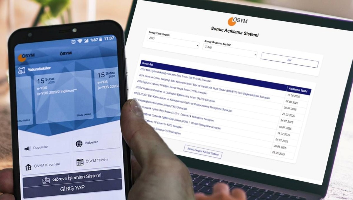 DGS sonuçları 2025 açıklandı: ÖSYM DGS sınav sonuçları sorgulama ekranı