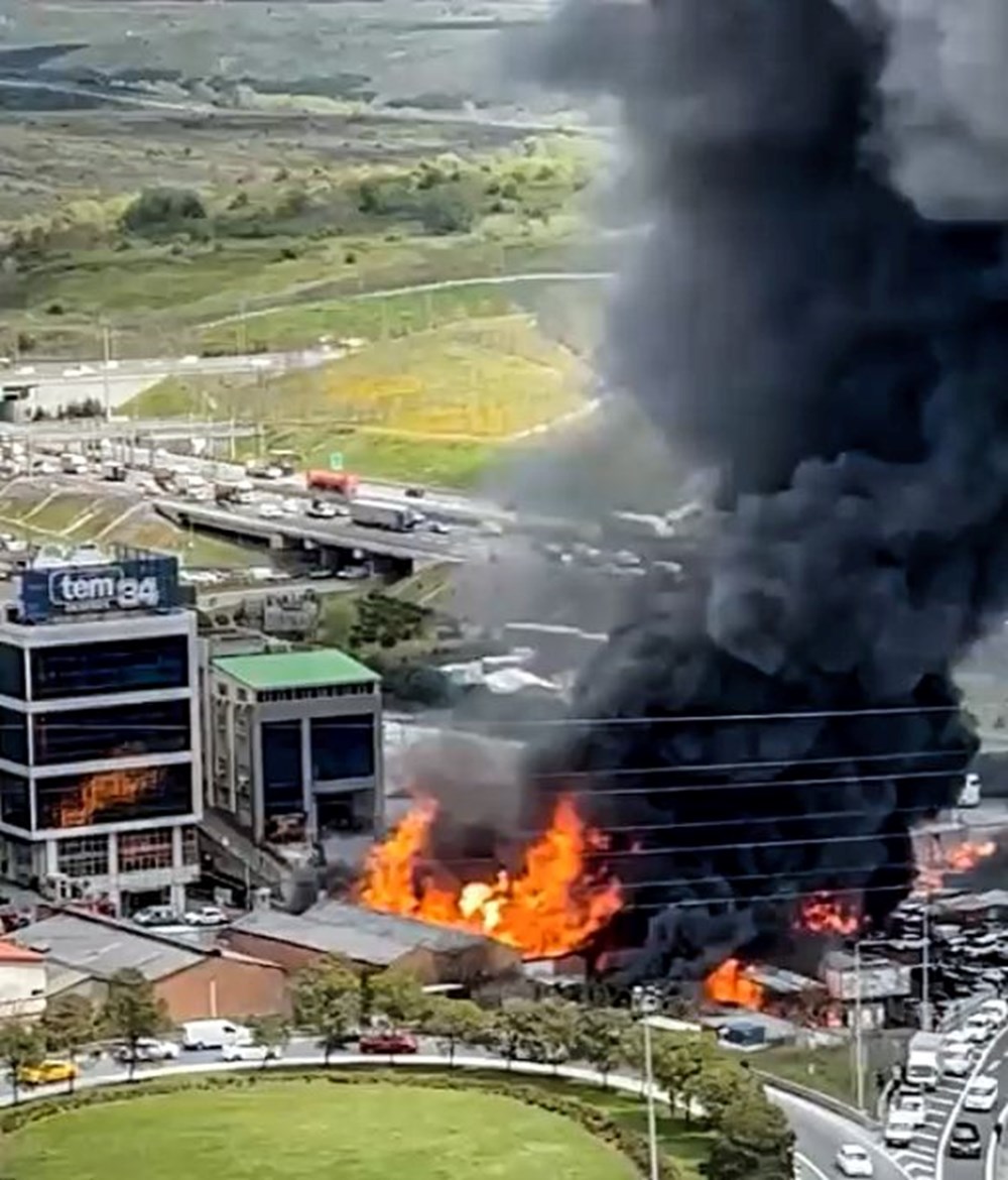 İkitelli'de kimya deposunda büyük yangın - 6