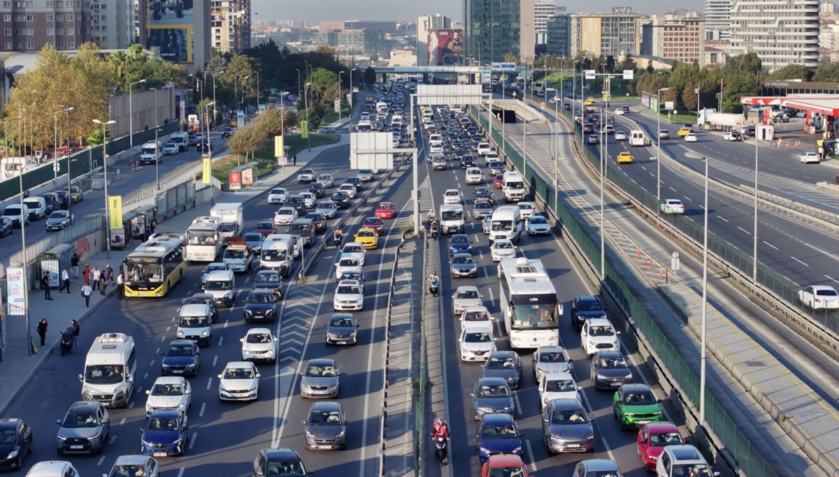 İstanbul'da yoğun trafik