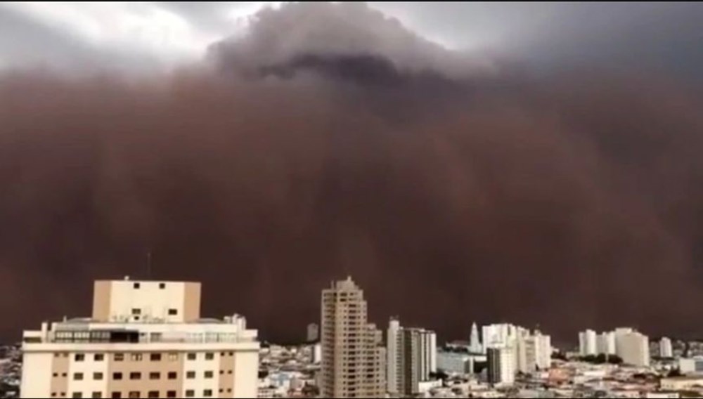 Brezilya'da kıyamet filmini aratmayan kum fırtınası: Binalar ortadan kayboldu - 3