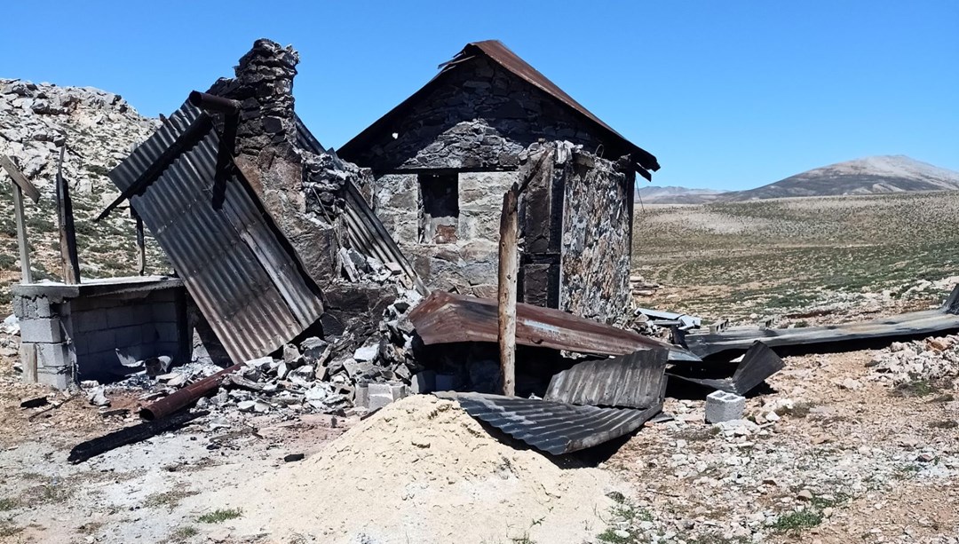 Mersin'de arıcıların barınakları yakıldı