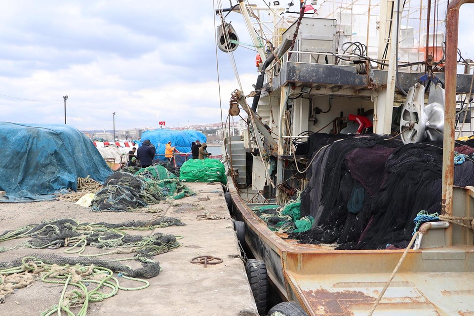 Tekirdağlı balıkçılar, 'deniz salyası' yüzünden sezonu erken kapattı - 1