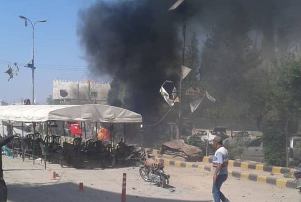 Azez'de bombalı saldırı: 1 ölü, 17 yaralı - 1
