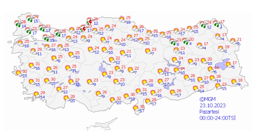 Pastırma yazı geliyor (Bugün hava nasıl olacak?) - 17