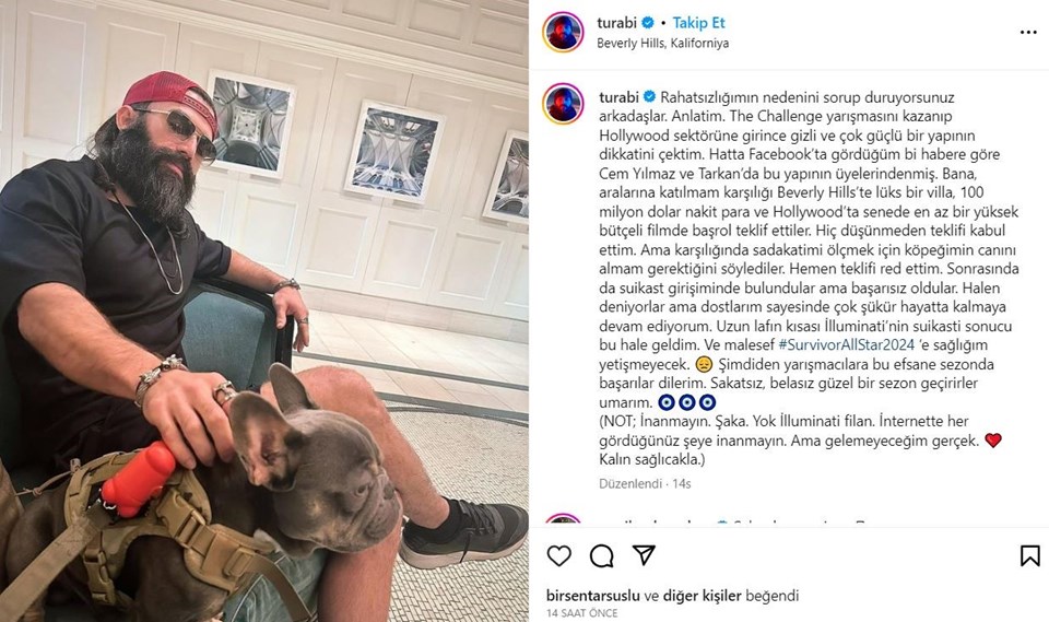 Turabi Çamkıran Survivor All Star'a katılmayacak mı? Sağlık durumuyla ilgili açıklamada bulundu - 1