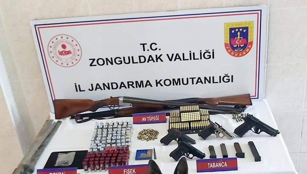 Evden cephanelik çıktı Evden cephanelik çıktı