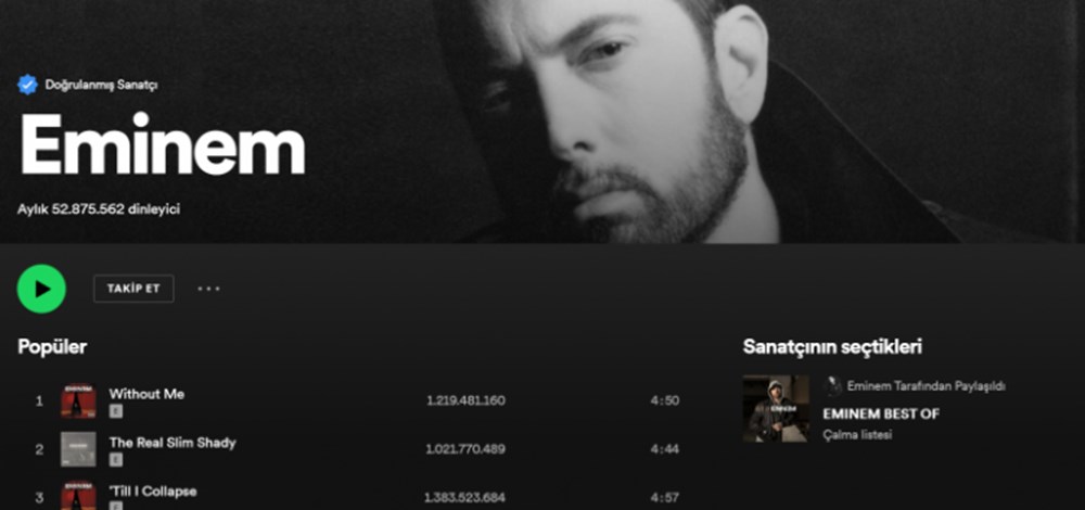Eminem'in resmi Spotify hesabına Türkçe şarkı eklendi - 4